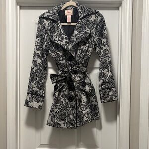 Candie's Black and White Floral Jacket